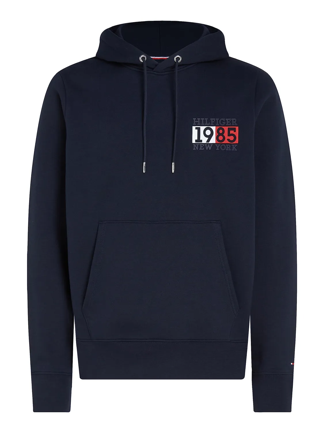 Tommy Hilfiger felpa con cappuccio uomo L blu cotone