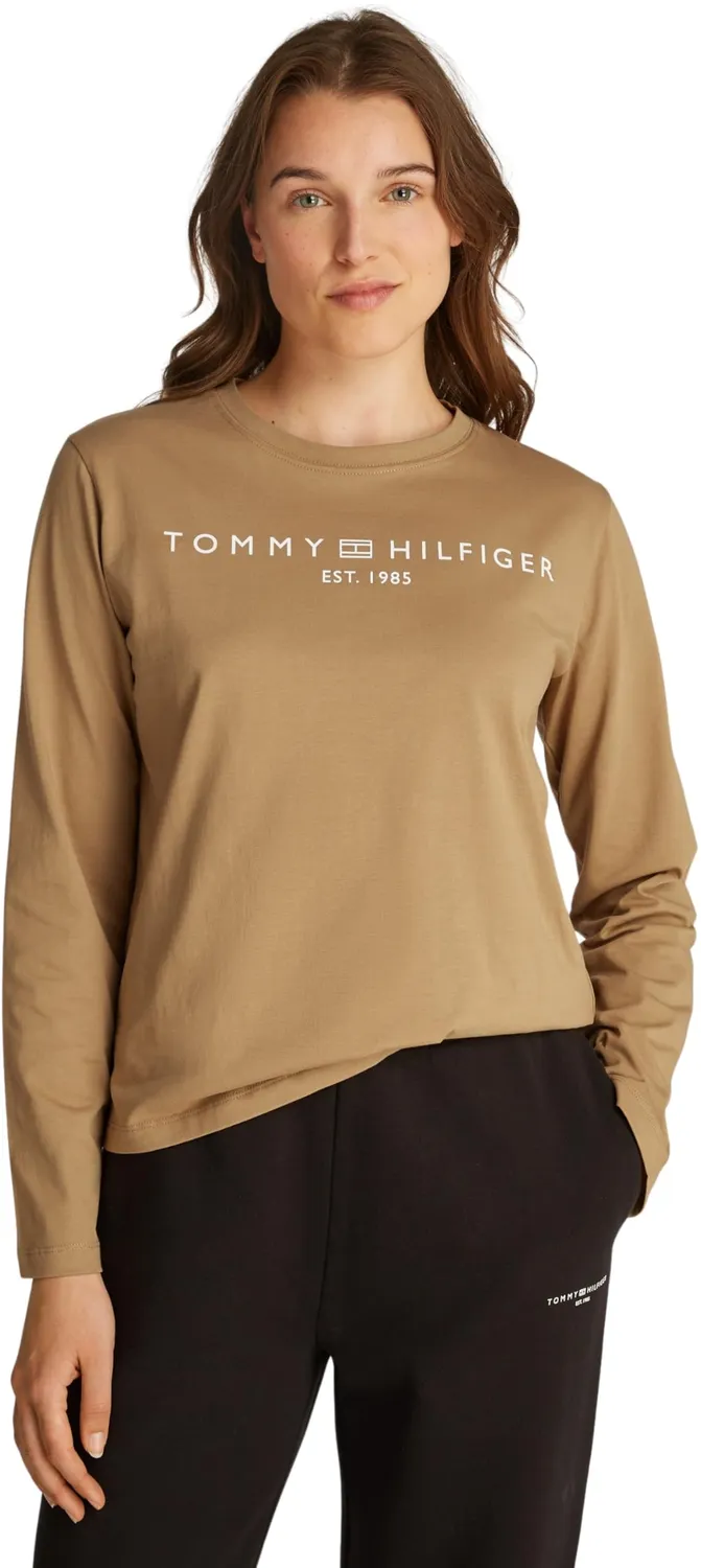 Tommy Hilfiger Corp Logo maglietta maniche lunghe XXL blu cotone