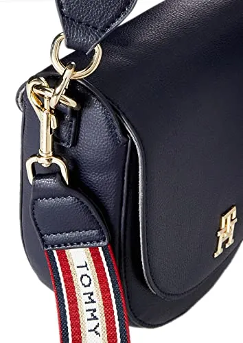 Tommy Hilfiger Tommy Life Saddle Bag borsa tracolla piccola space blue