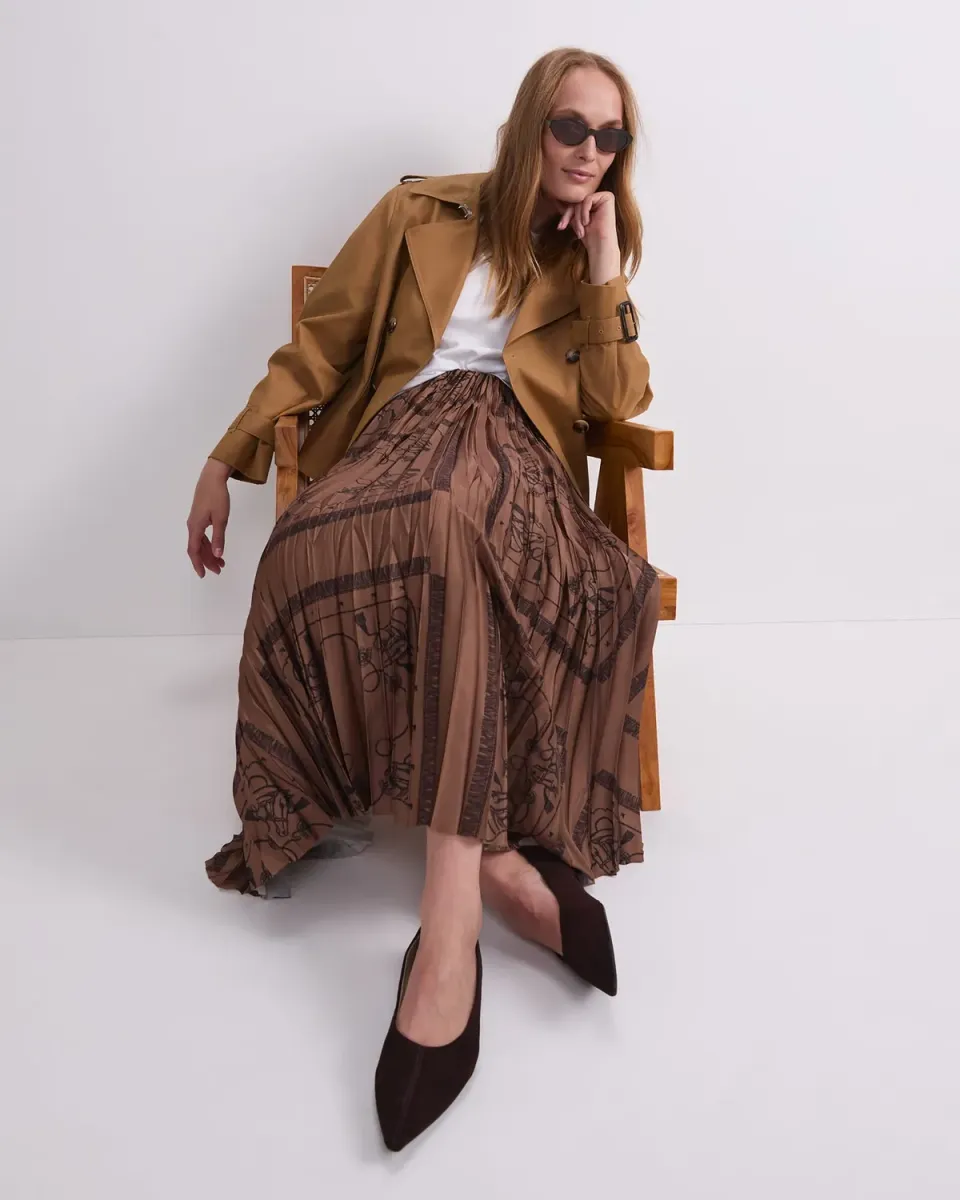 Sportscraft Sadie gonna midi plissettata fantasia