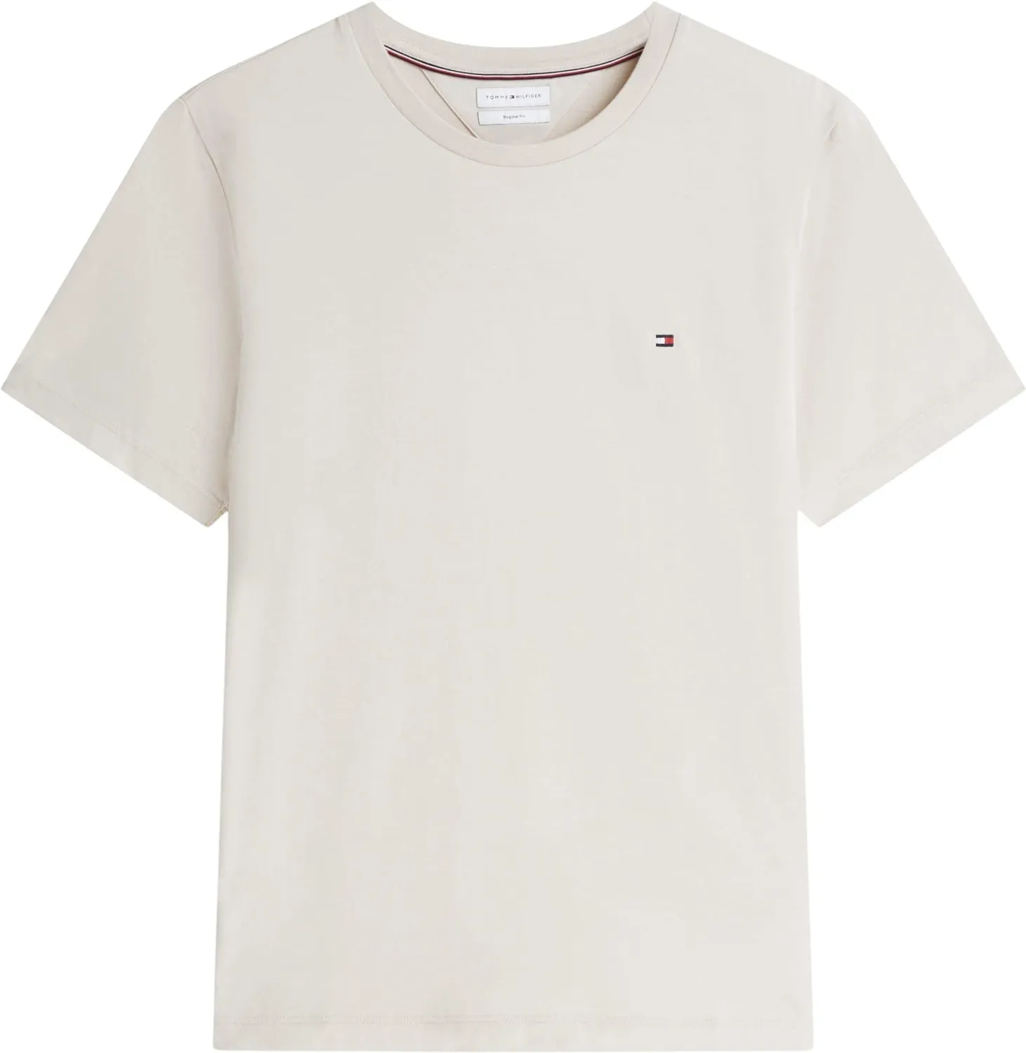 Tommy Hilfiger Seasonal Solid Tee t-shirt uomo beige scollo rotondo