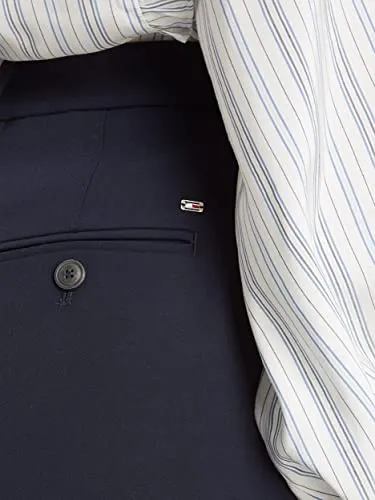 Tommy Hilfiger pantaloni tessuto donna vestibilità classica