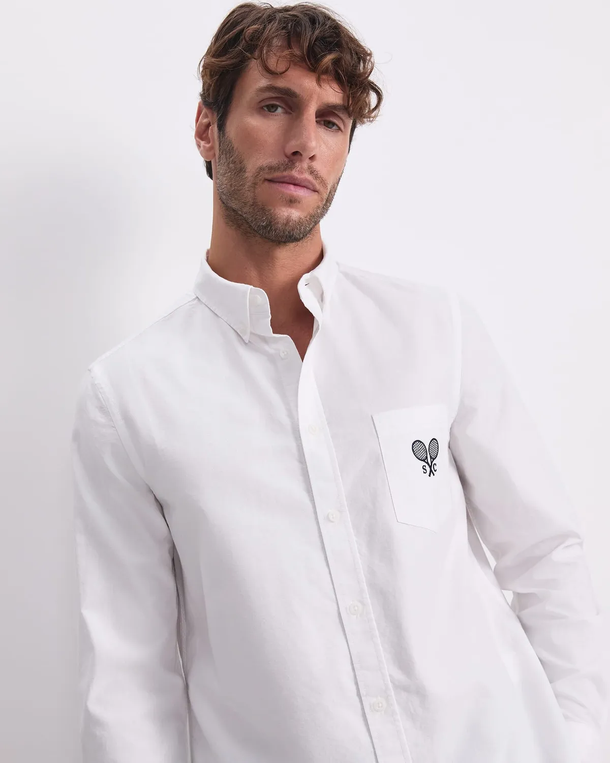 Sportscraft Club camicia uomo oxford cotone manica lunga