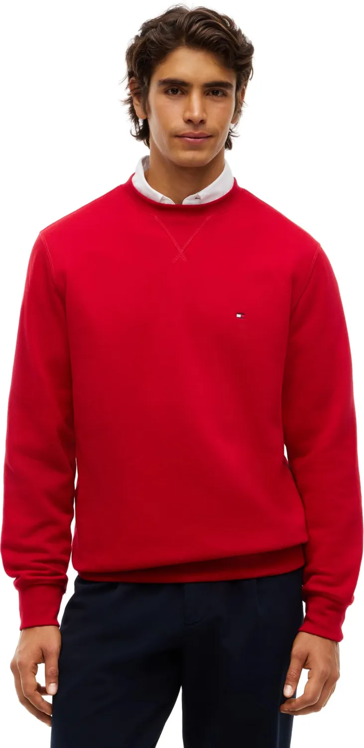 Tommy Hilfiger Ess Seasonal MW0MW40000 felpa girocollo uomo in fleece