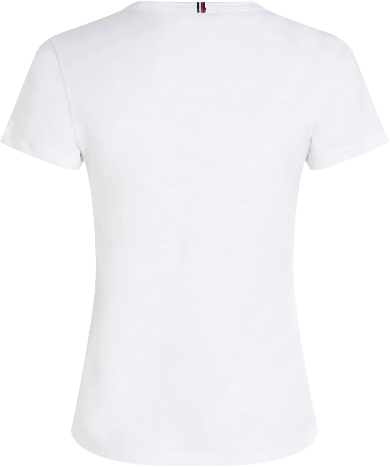 Tommy Hilfiger 1985 Slub t-shirt donna M bianca slim