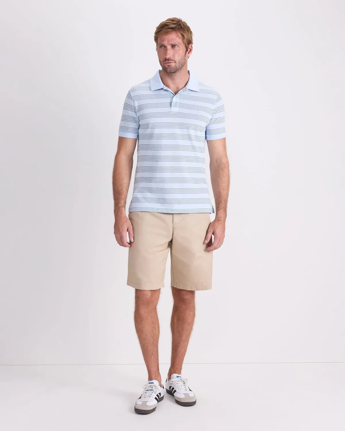 Sportscraft SC Stripe Pique 208181 polo uomo cotone