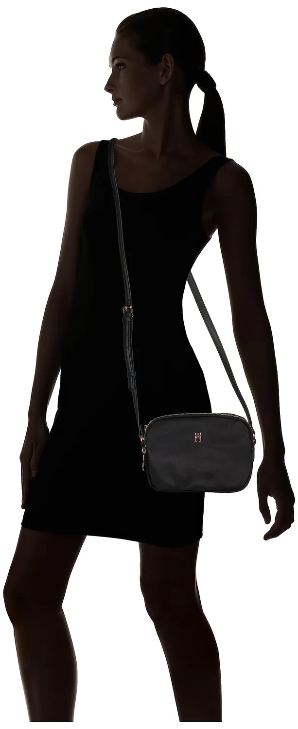 Tommy Poppy Crossover Borsa a Tracolla Donna Nero