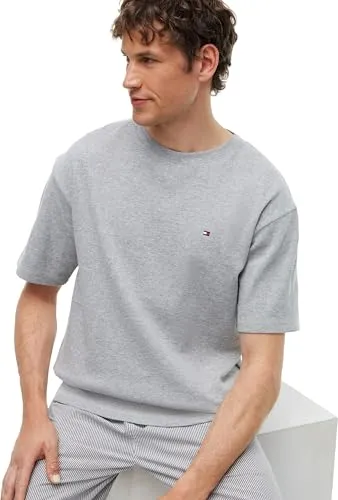 Tommy Hilfiger UM0UM03992 T-Shirt Waffle Uomo L Manica Corta