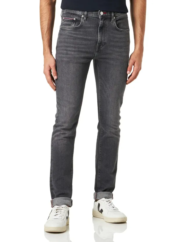 Tommy Hilfiger Bleecker Stoke Black jeans slim 28W/36L