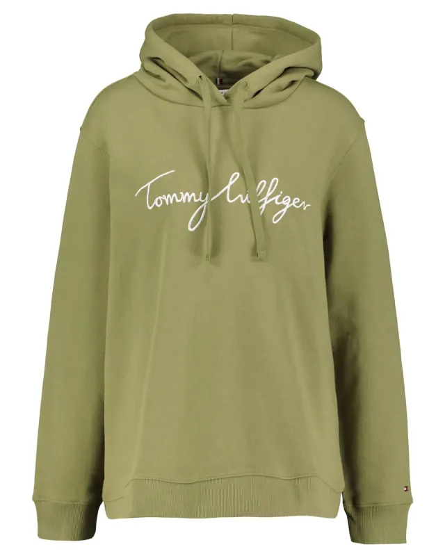 Tommy Hilfiger felpa donna con cappuccio classica