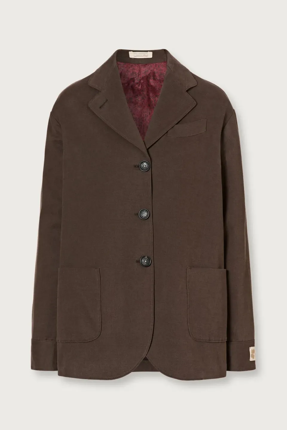 Massimo Alba Milly caban donna brown gabardine