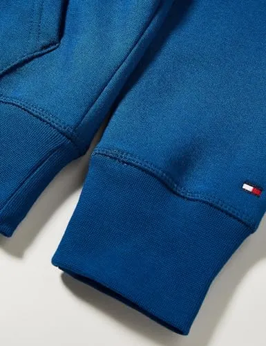 Tommy Hilfiger felpa hoodie uomo L blu Deep Indigo logo
