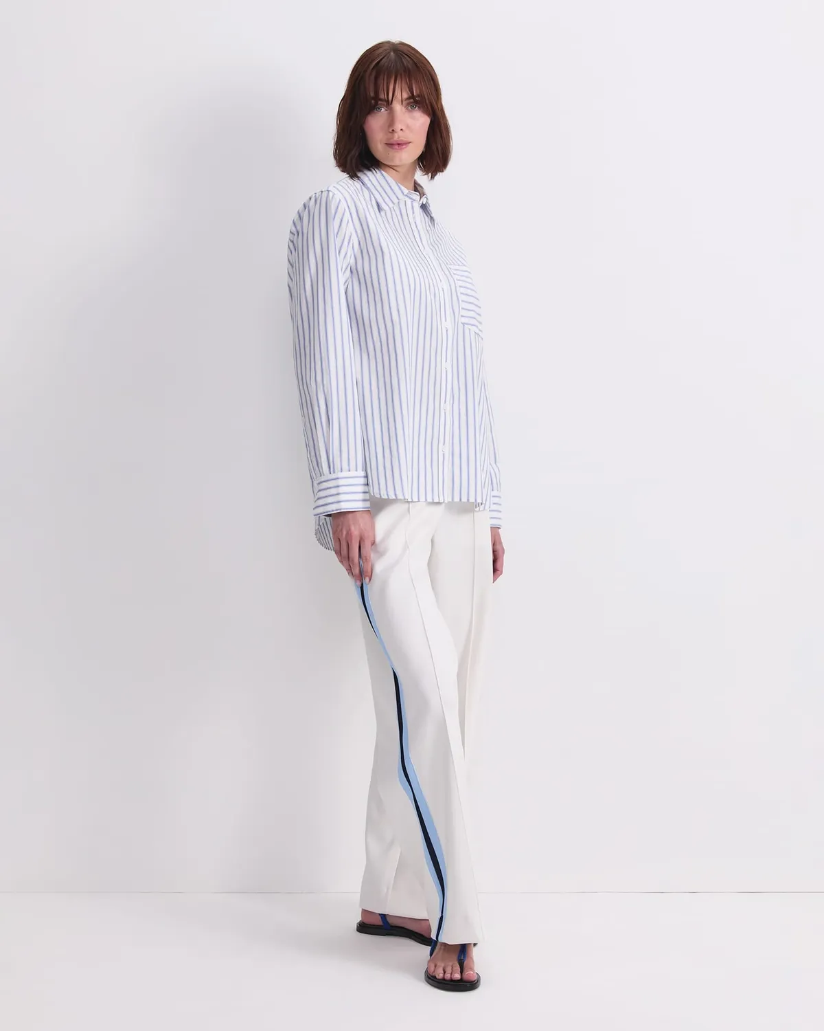Sportscraft Logo Stripe camicia uomo cotone