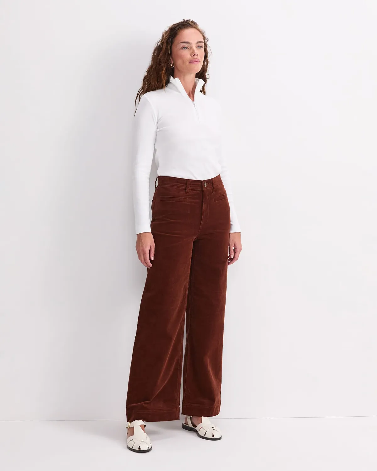 Sportscraft Cleo Cord Wide Leg jeans velluto a gamba larga