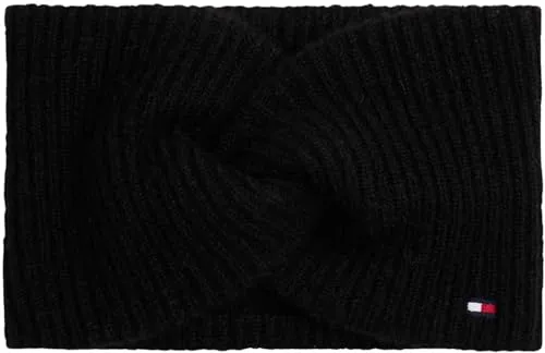 Tommy Hilfiger TH Flag AW0AW17778 fascia capelli donna nera cotone