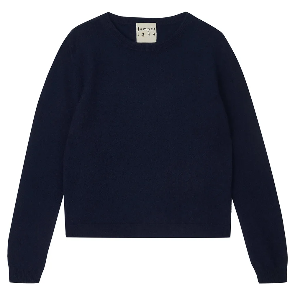 Jumper 1234 Heart Patch maglione cashmere navy rosso
