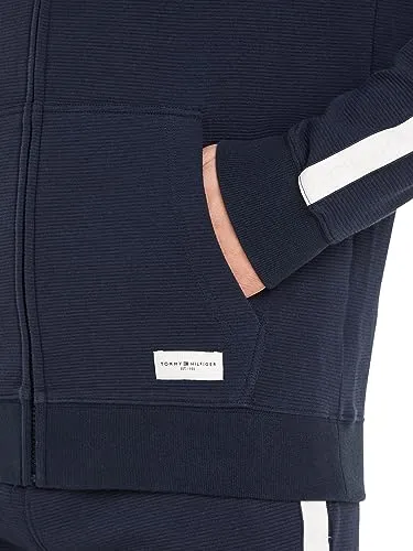 Tommy Hilfiger felpa con zip cappuccio uomo taglia L