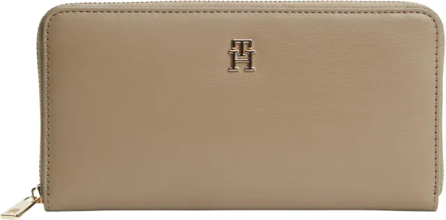Tommy Hilfiger TH Icon AW0AW17744 Portafoglio Donna Khaki Large