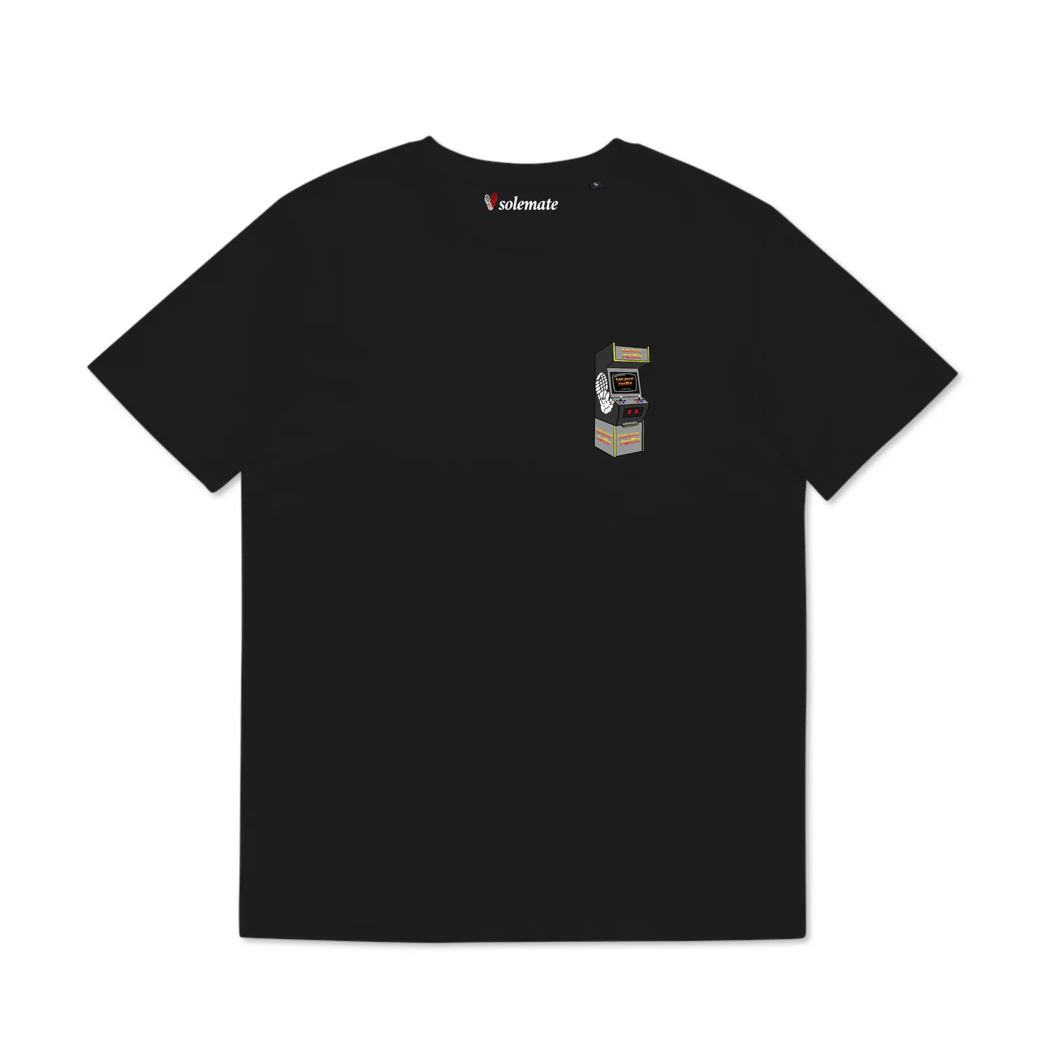 Solemate Sneaker Fighter t-shirt nera cotone organico