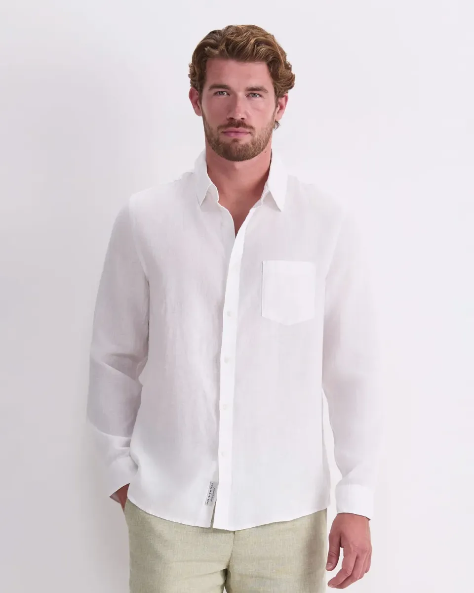 Sportscraft Long Sleeve Linen Shirt camicia lino maniche lunghe