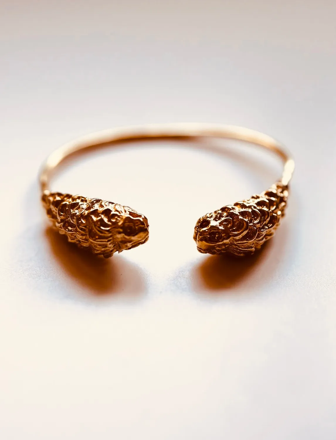 LOL Roma Leone bracciale ottone lavorato