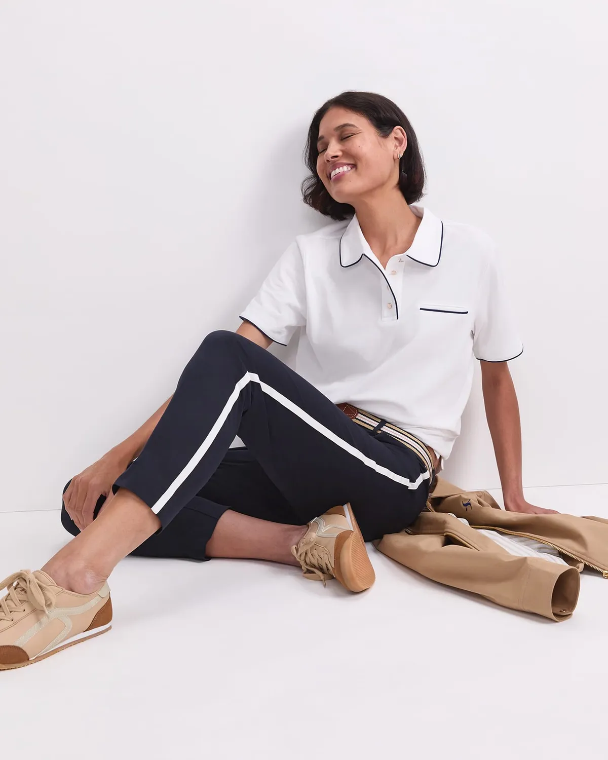 Sportscraft Evie Side Stripe 120862 pantalone donna cotone