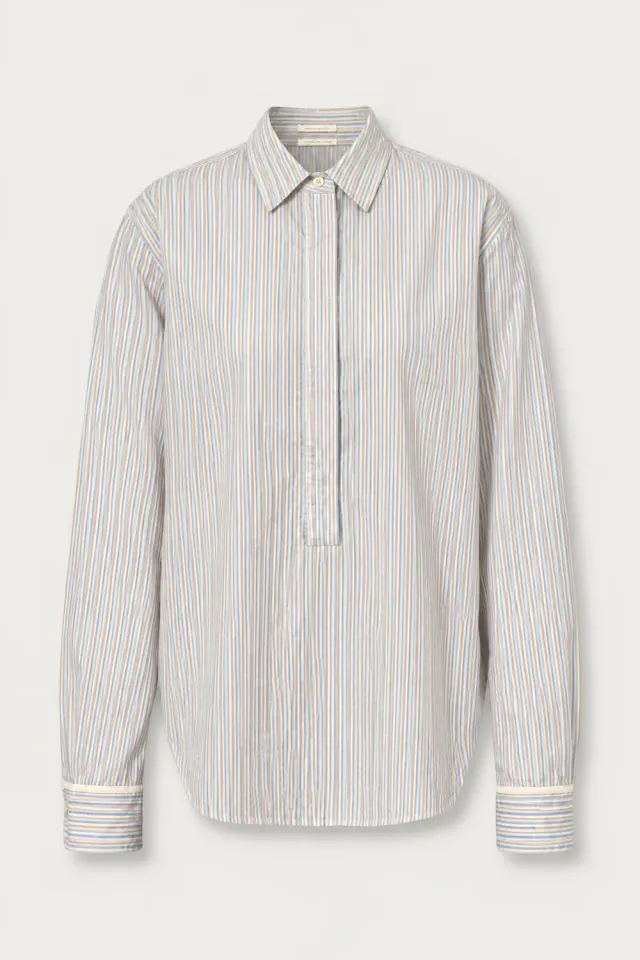 Massimo Alba Marysol camicia donna azzurra cotone
