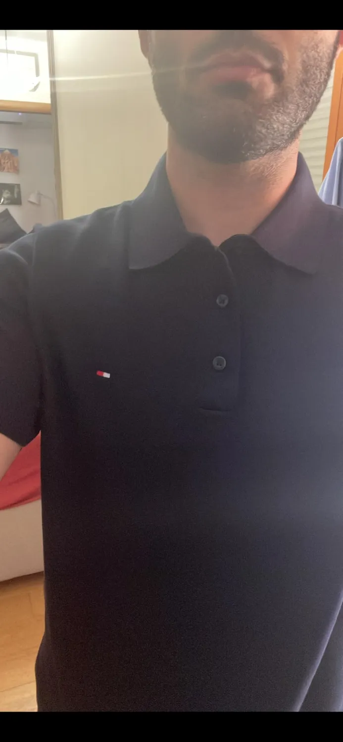 Tommy Hilfiger Essential Polo Uomo Cotone Desert Sky