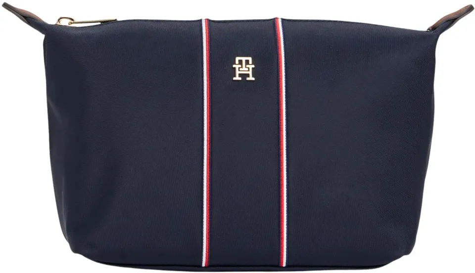 Tommy Hilfiger Icon Zip Beauty Case Nylon Donna Blu