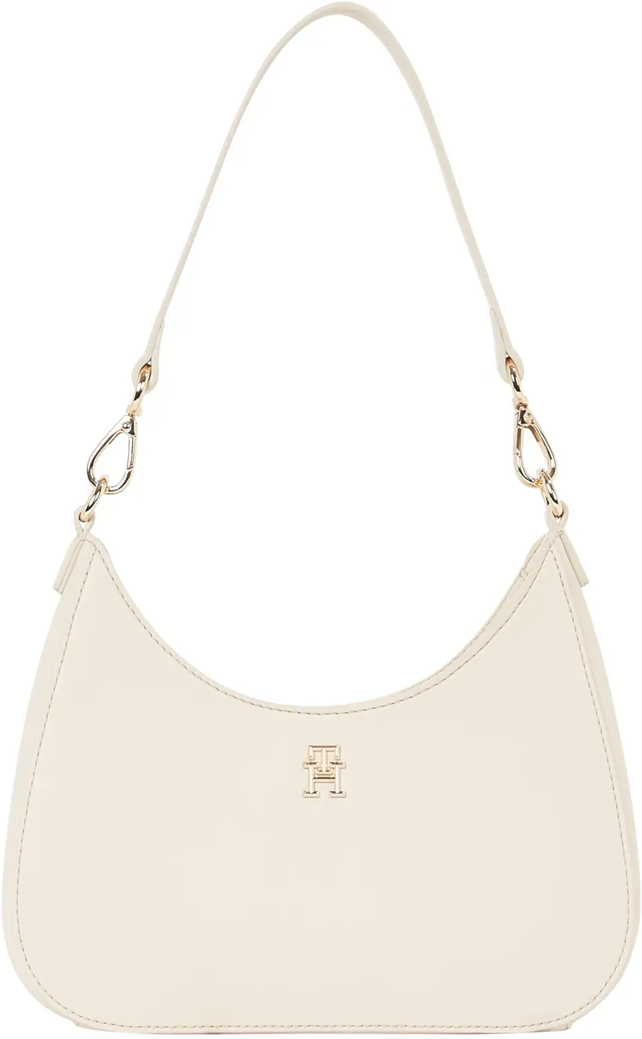 Tommy Hilfiger Logotape borsa a spalla beige Sugarcane zip