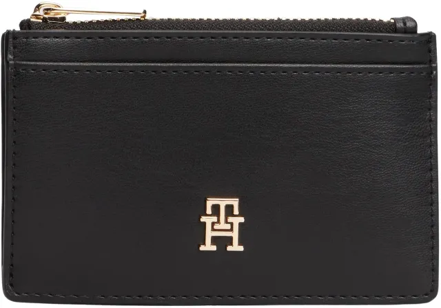 Tommy Hilfiger Icon Porta Carte Zip Nero Taglia Unica