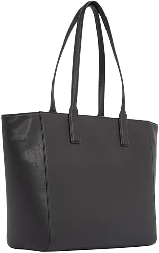 Tommy Hilfiger Soft Logo Tote Bag Nera con Zip