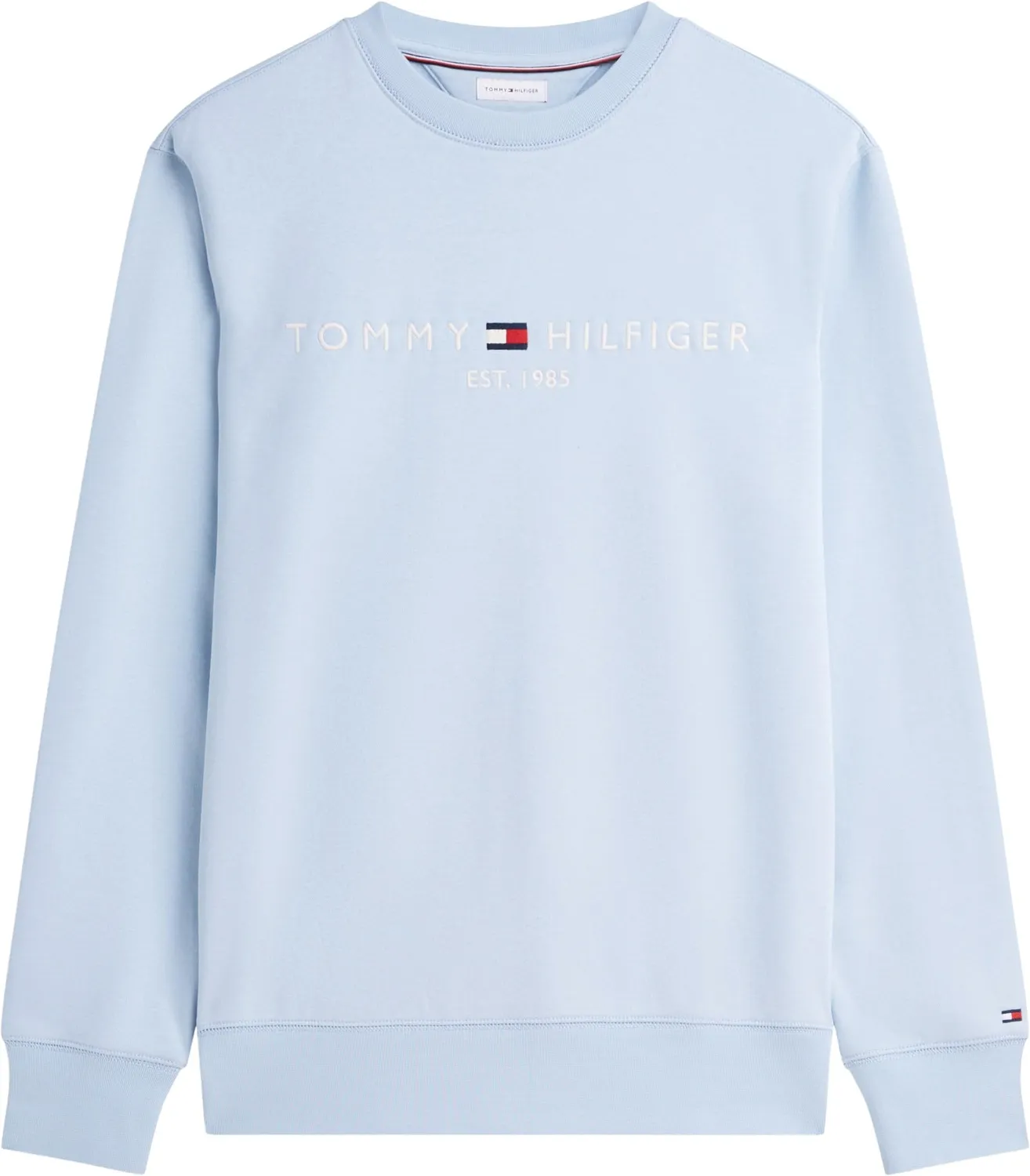 Tommy Hilfiger Tommy Logo felpa blu Breezy Blue M girocollo