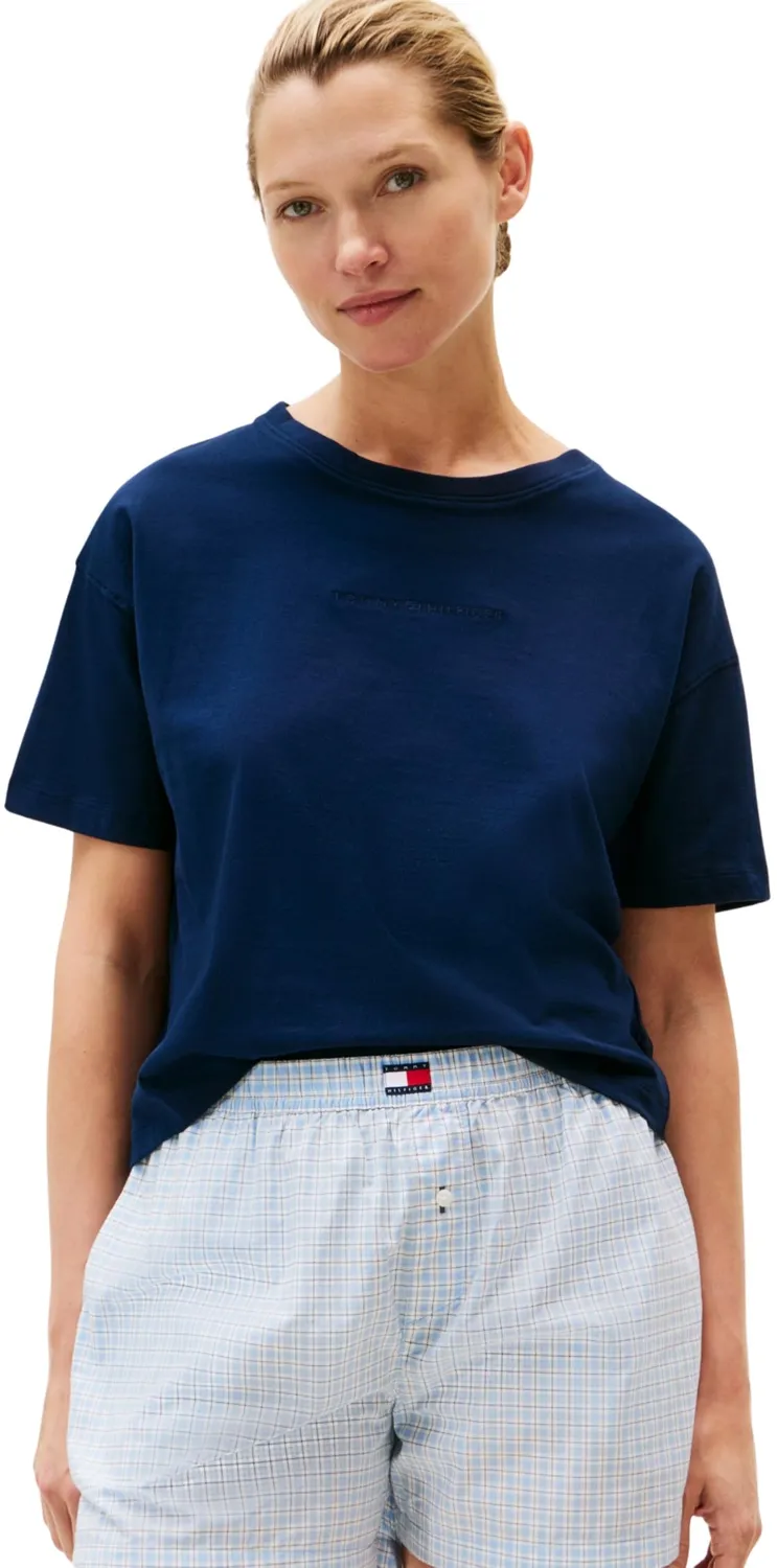 Tommy Hilfiger UW0UW06236 maglietta donna M nera logo