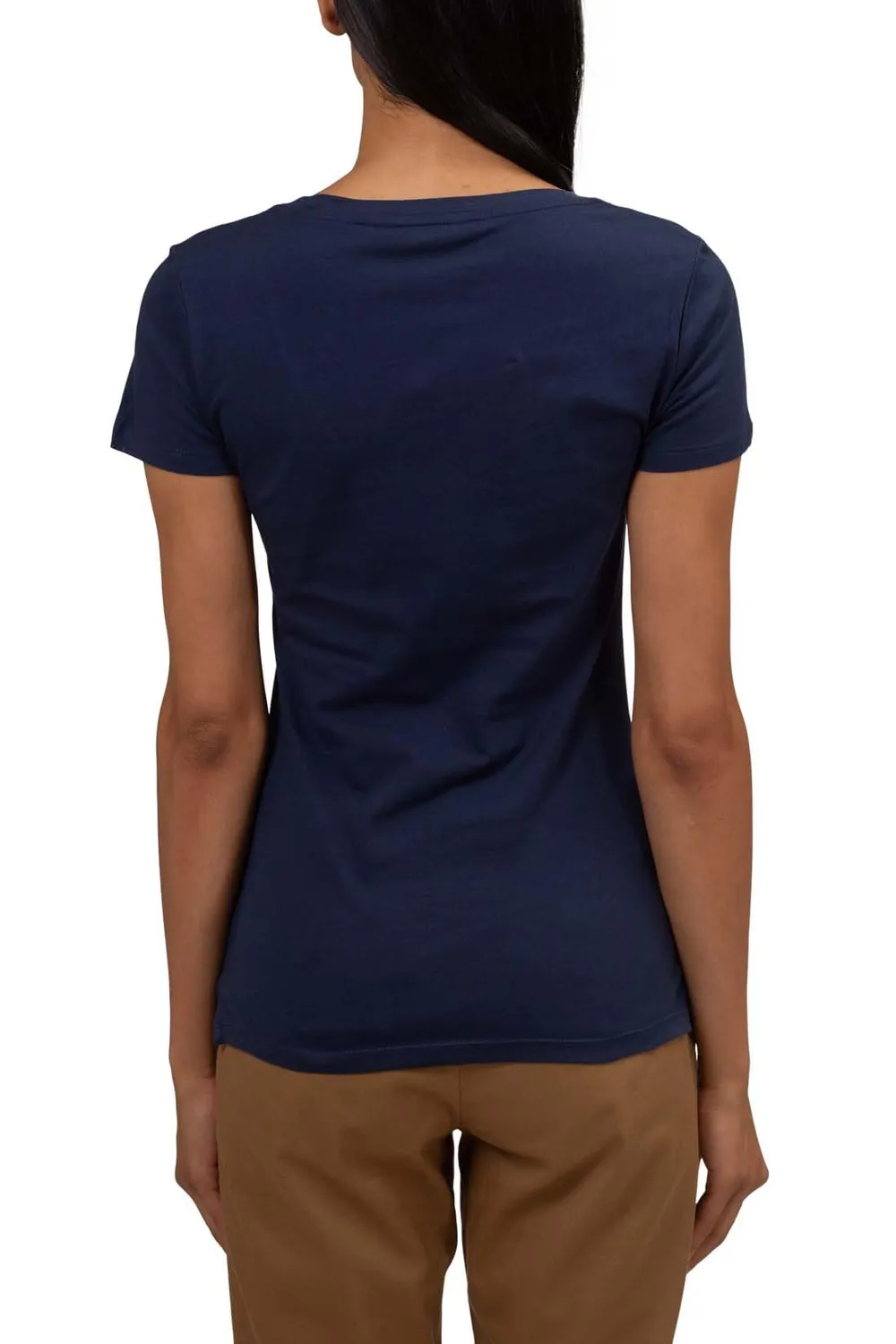 Tommy Hilfiger Lincoln t-shirt donna scollo V blu M