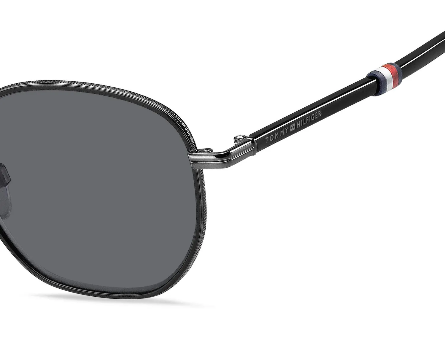 Tommy Hilfiger TH 1672/S occhiali sole uomo nero metallo