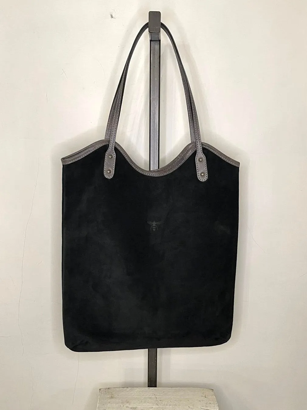 LOL Roma Irma borsa spalla pelle suede testa di moro