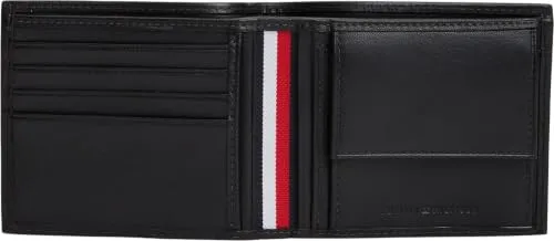Tommy Hilfiger AM0AM14795 portafoglio bifold nero uomo