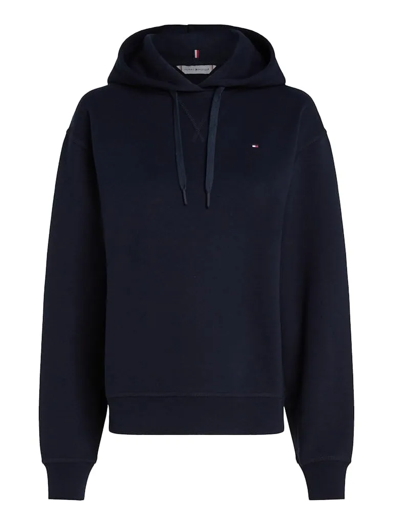Tommy Hilfiger Flag felpa cappuccio donna cotone blu