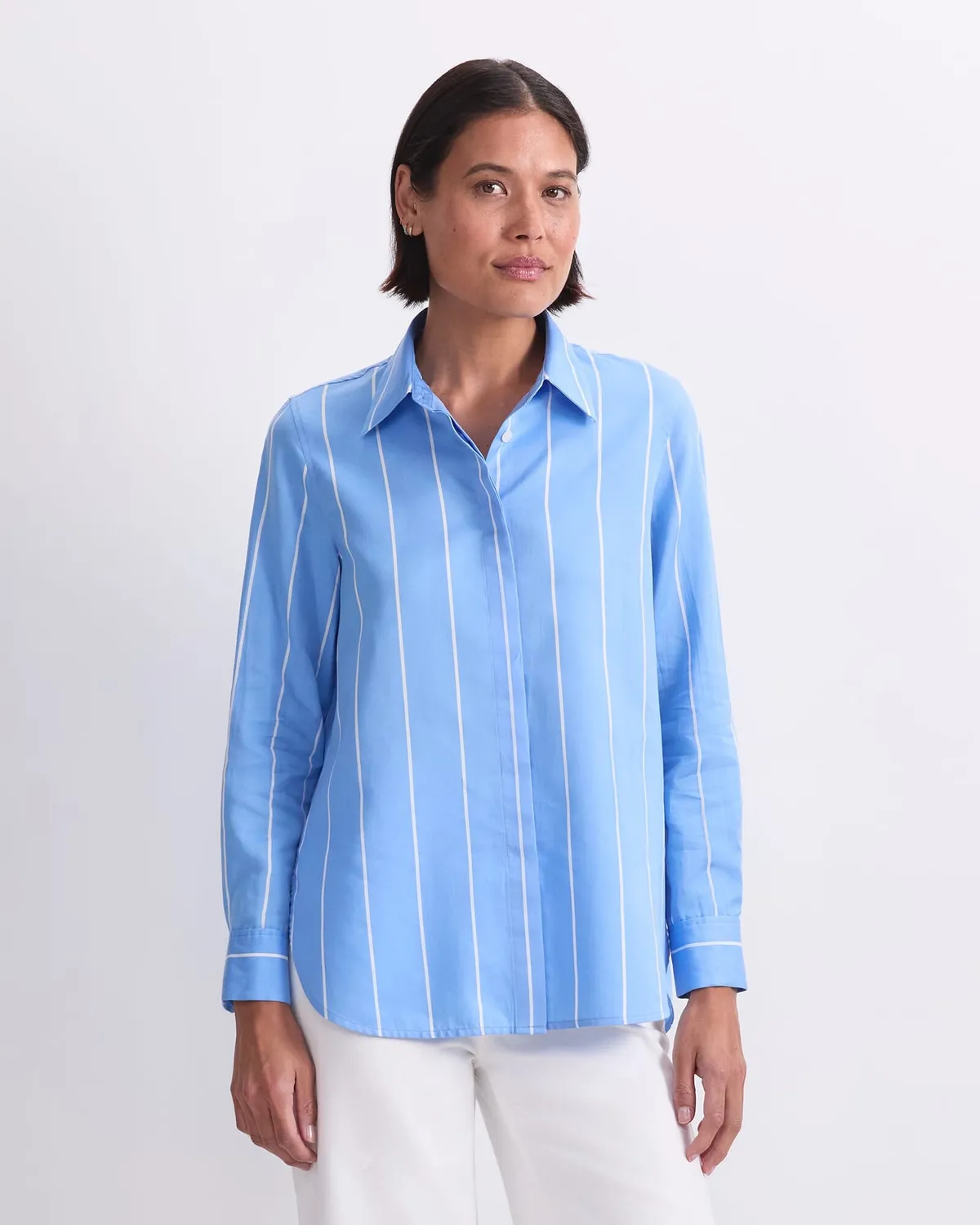 Sportscraft Hannah camicia donna righe cotone seta