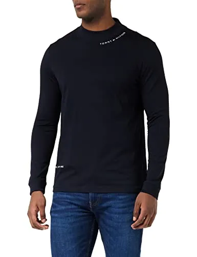 Tommy Hilfiger Multi Placement Mock maglia uomo manica lunga giroalto