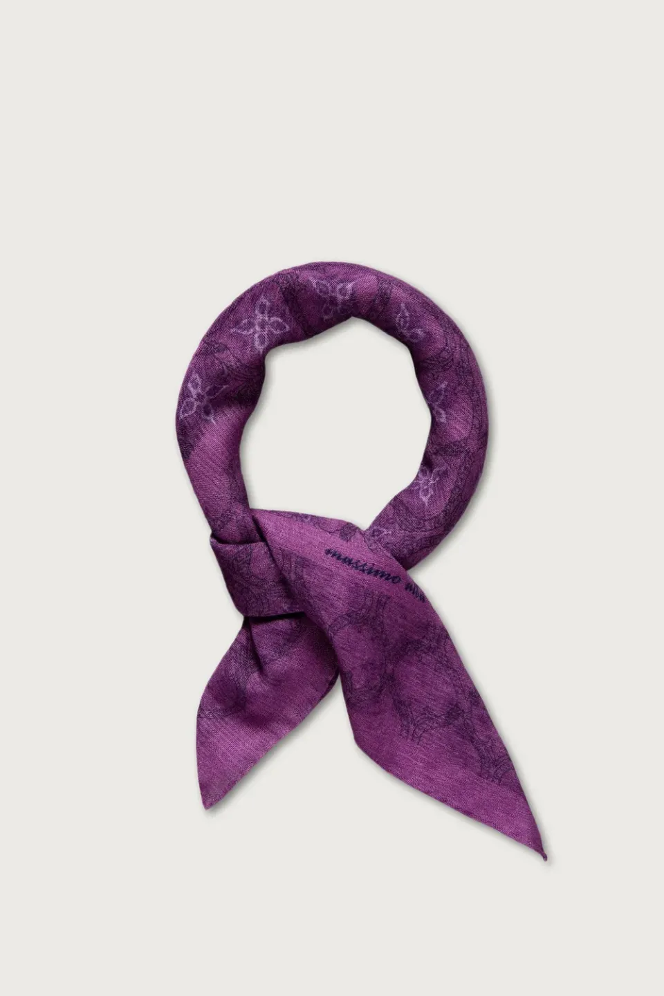 Massimo Alba Bandana sciarpa fuxia cashmere seta