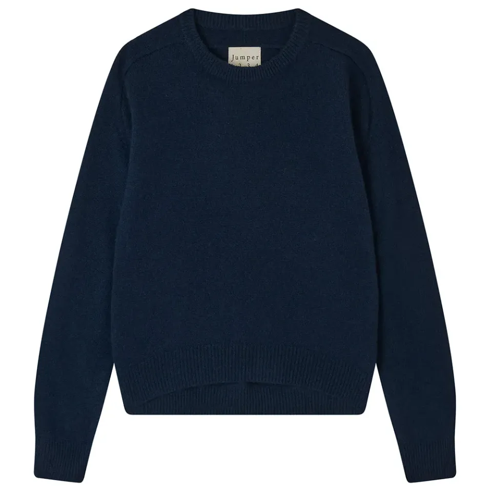Jumper 1234 Oversize maglione cashmere navy over
