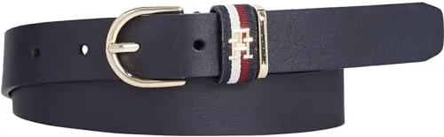 Tommy Hilfiger TH Timeless Corp cintura donna 85 blu fibbia TH