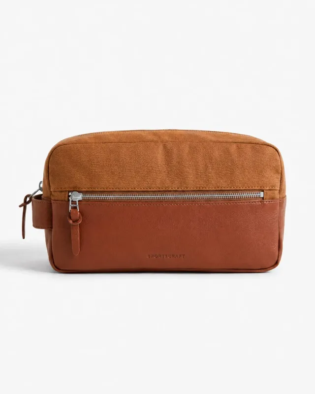 Sportscraft Howard Wash Bag beauty case pelle uomo