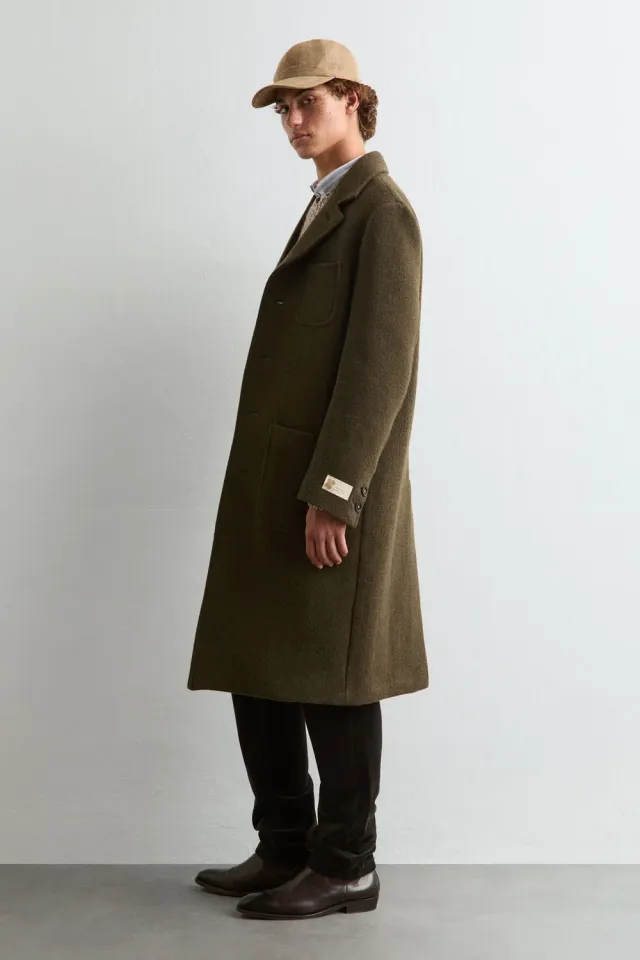 Massimo Alba Florio10 cappotto lana double militare