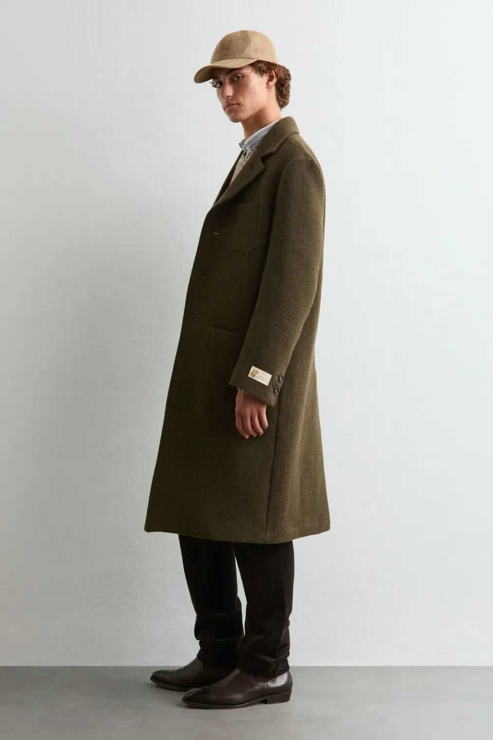 Massimo Alba Florio10 cappotto lana double militare