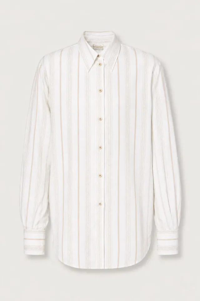 Massimo Alba Selma camicia donna soft white cotone