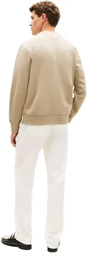Tommy Hilfiger Tommy Logo felpa beige Keystone XL girocollo