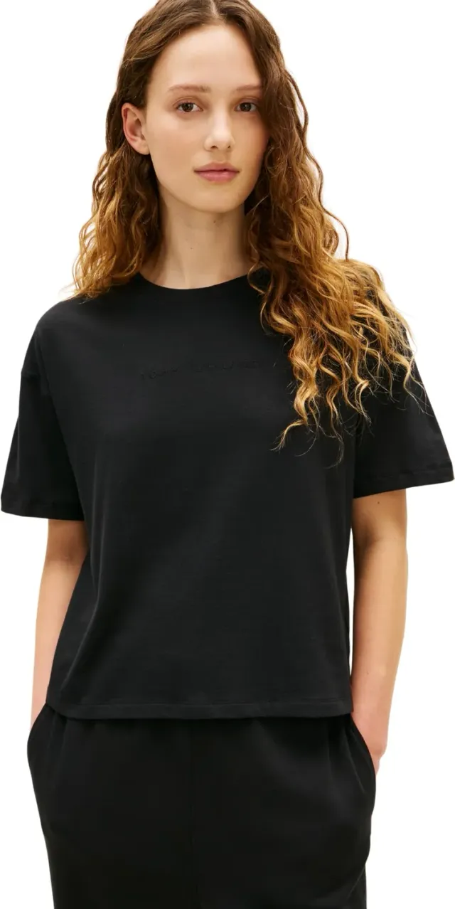 Tommy Hilfiger UW0UW06236 maglietta donna M nera logo